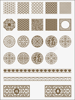 中国风复古纹理边框素材