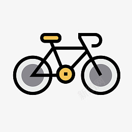 出行图标ai免抠素材_88icon https://88icon.com 自行车 图标 出行 工具 轮胎 圆形 线条 矢量图