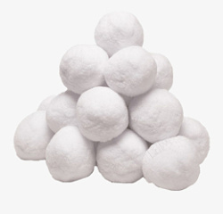 雪球大白色雪花堆素材