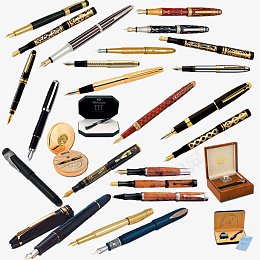 各种钢笔写字笔png免抠素材_88icon https://88icon.com 装饰 学习用具 盒子 钢笔
