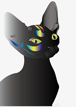 插画猫酷猫猫咪画像png免抠素材_88icon https://88icon.com 插画猫 猫 无毛猫 猫咪