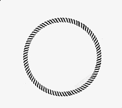 圆形绳子圈圈素材