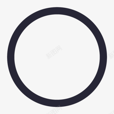圆形UI圆形未选中图标