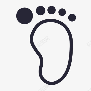 logo标识脚丫图标