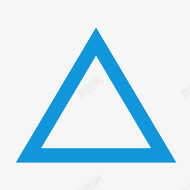 爱心标志三角形图标