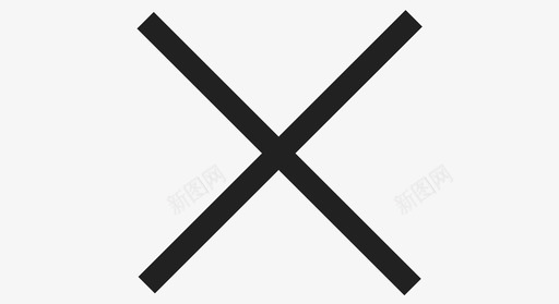 公共交通标识关闭图标