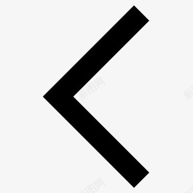 公共交通标识后退图标