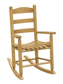 家具木椅摇椅素材