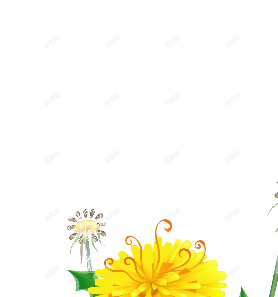 蒲公英png免抠素材_88icon https://88icon.com 蒲公英