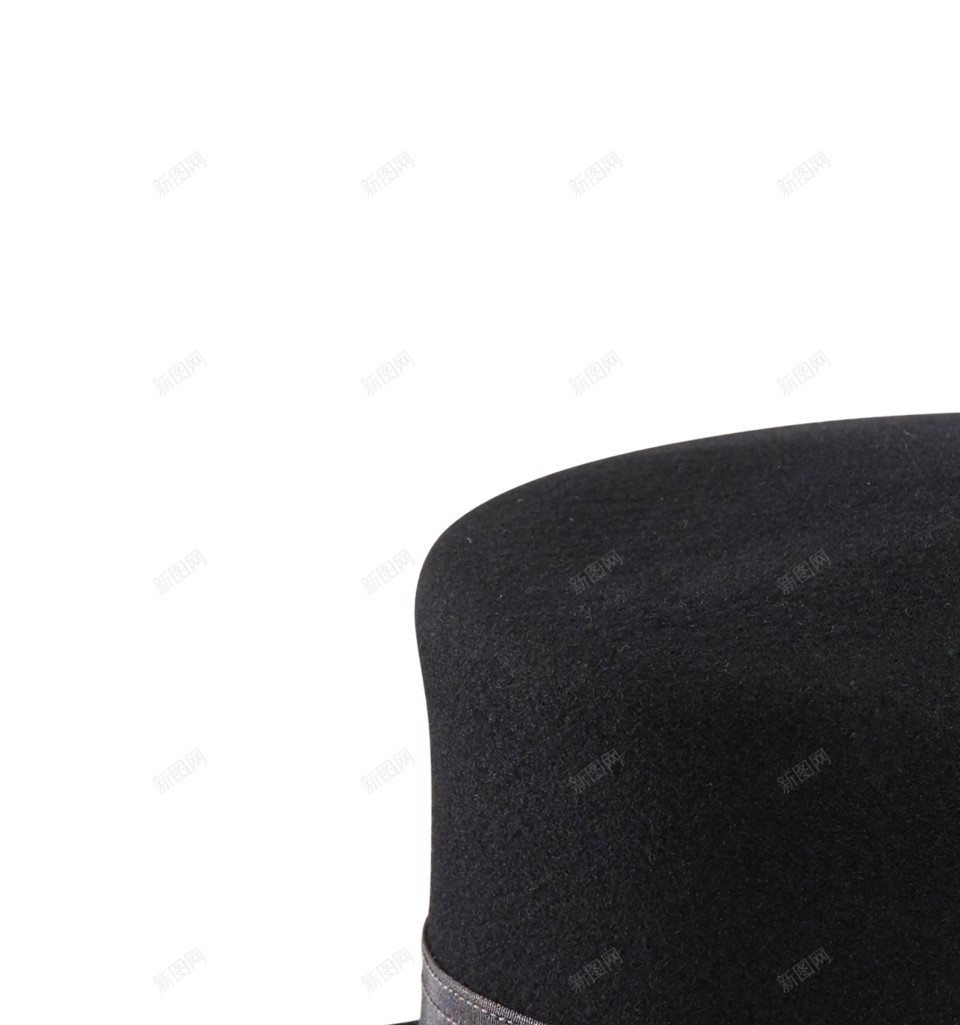 黑色圆顶硬呢帽png免抠素材_88icon https://88icon.com 黑色圆顶硬呢帽