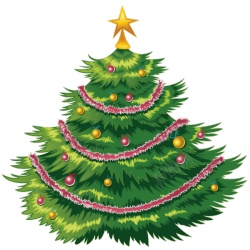 绿色圣诞树可爱的圣诞元素素材