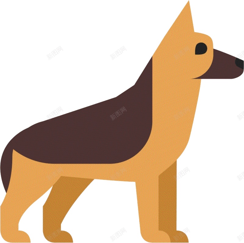 德国牧羊犬狼犬png免抠素材_88icon https://88icon.com 德国牧羊犬 狼犬