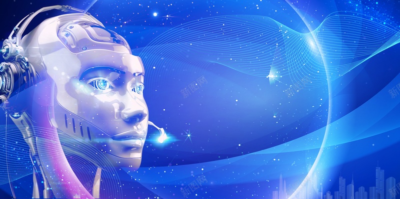 科技背景机器人光效网线光效粒子psd设计背景_88icon https://88icon.com 光效 机器人 科技背景 粒子 网线光效
