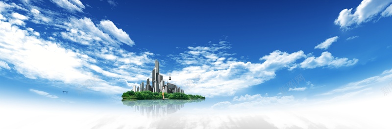 天空城市psd_88icon https://88icon.com 商务 城市 天空 摄影 海报banner 风景