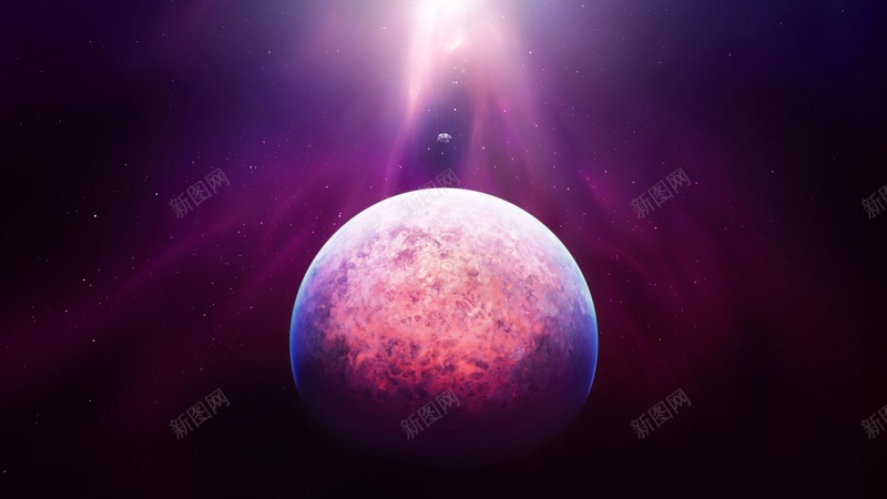 行星元素光晕背景图jpg设计背景_88icon https://88icon.com 地球 太空 宇宙 星空 紫色流光 行星