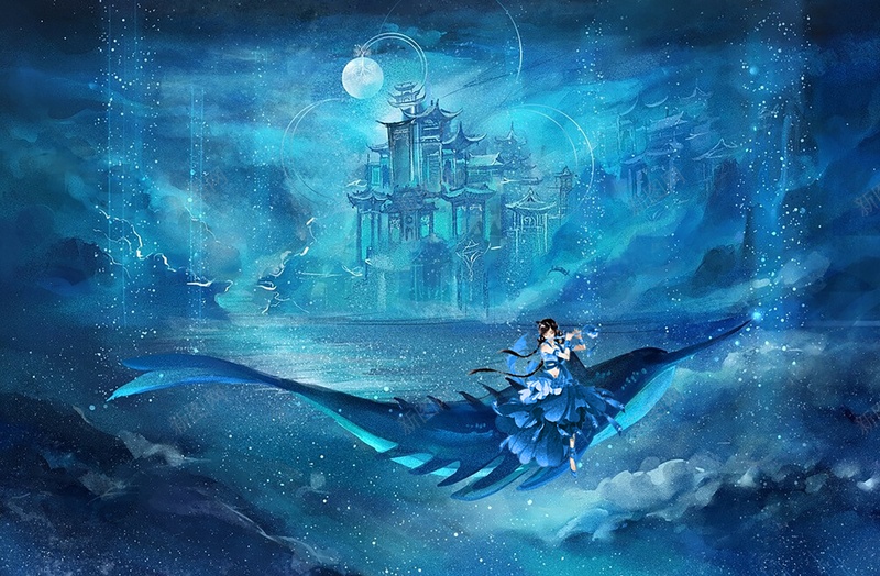海的另一个世界jpg设计背景_88icon https://88icon.com 奇幻 海 云 女 蓝 梦幻 景 海底的另一边
