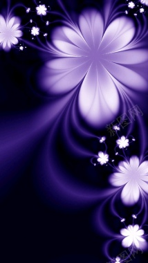 紫色质感花朵背景背景