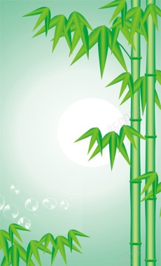 绿色竹子竹林背景背景
