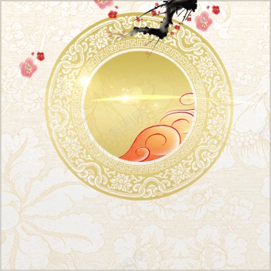 春节传统花纹主图背景