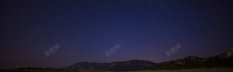 夜晚星空banner背景