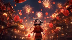 龙年壬辰年龙年年货节背景红灯笼PPT横板背景高清图片