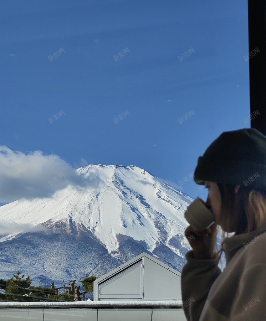 富士山下jpg_88icon https://88icon.com 咖啡 富士山 背影