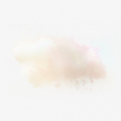 黄色卡通插画装饰云朵云雾浮云元素素材