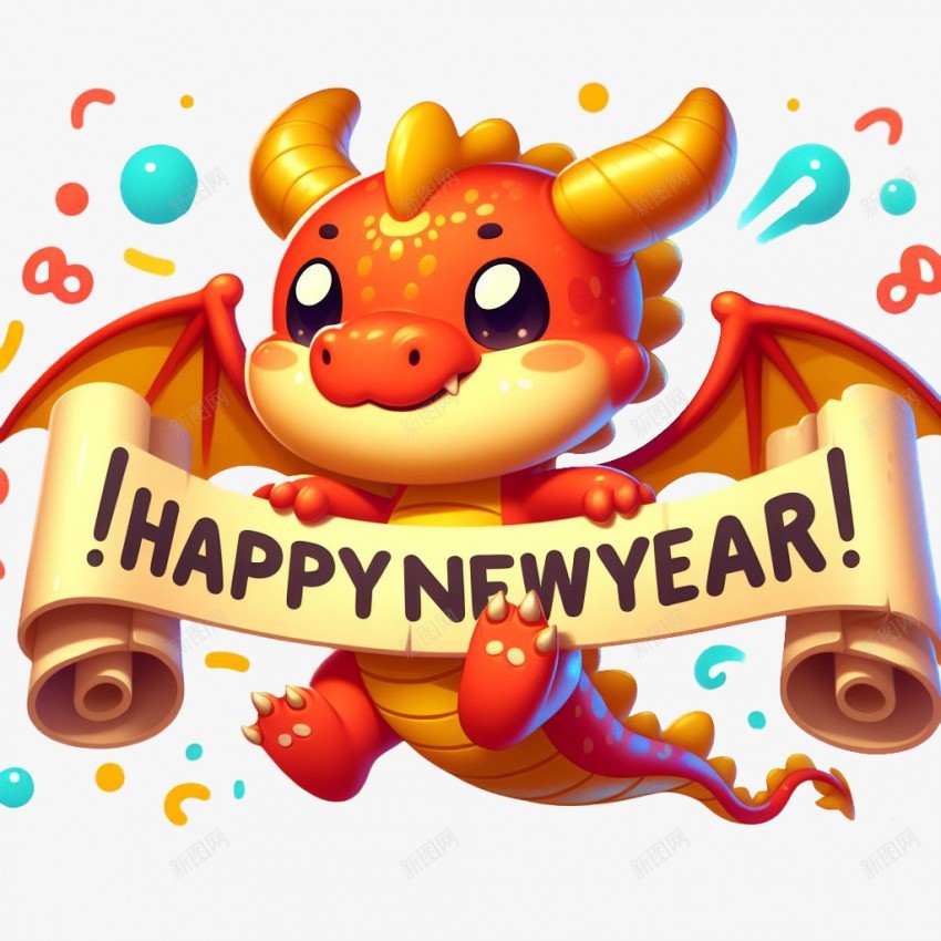 新年快乐卡通龙png免抠素材_88icon https://88icon.com 新年快乐 可爱卡通龙 2024 新年元素 2024龙 卡通龙 可爱 萌龙 龙