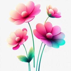 鲜艳的花朵素材