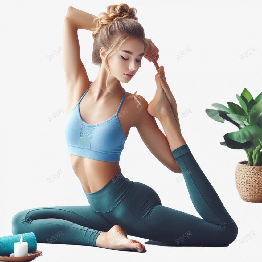 练瑜伽的女孩png免抠素材_88icon https://88icon.com 瑜伽 女孩 练瑜伽 清新