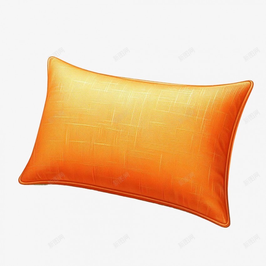 橘色的长方形枕头png免抠素材_88icon https://88icon.com 橘色 长方形 枕头 橘色枕头