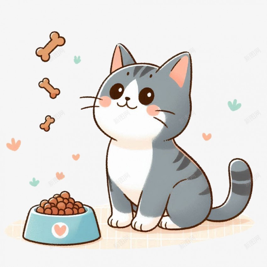 灰色可爱小猫咪png免抠素材_88icon https://88icon.com 灰色 可爱 小猫咪