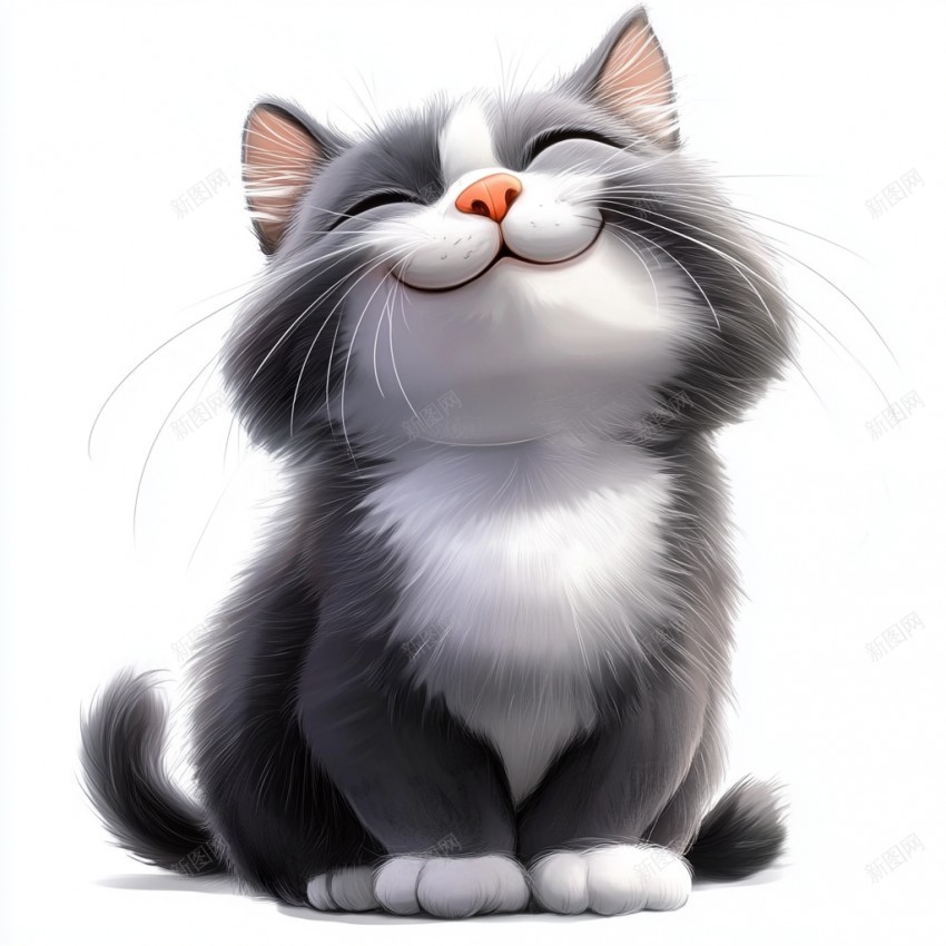 卡通猫png免抠素材_88icon https://88icon.com 猫 卡通猫 可爱 微笑 撒娇猫 萌萌哒