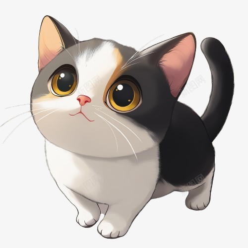 呆萌猫png免抠素材_88icon https://88icon.com 猫 卡通猫 可爱小猫 呆萌