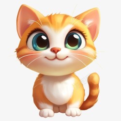 胖胖萌可爱的小猫猫高清图片