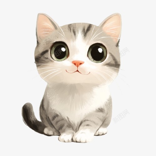 可爱的猫png免抠素材_88icon https://88icon.com 猫 卡通猫 可爱  洁净 小花猫 呆萌 胖胖猫