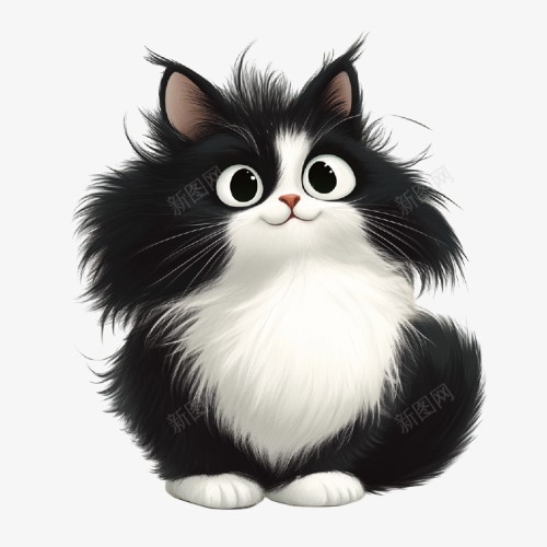 猫png免抠素材_88icon https://88icon.com 猫 卡通猫 黑色小猫 呆呆咪