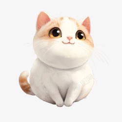 胖胖萌可爱的小猫高清图片