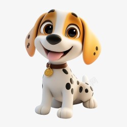 卡通大耳朵狗素材