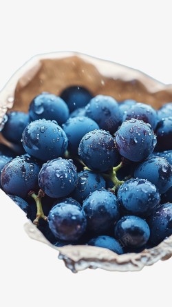 新鲜的紫葡萄素材