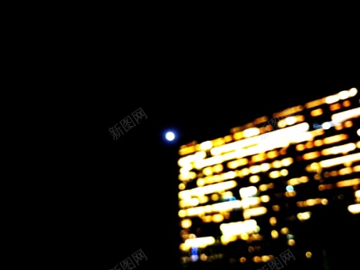 城市夜晚的天空摄影图片