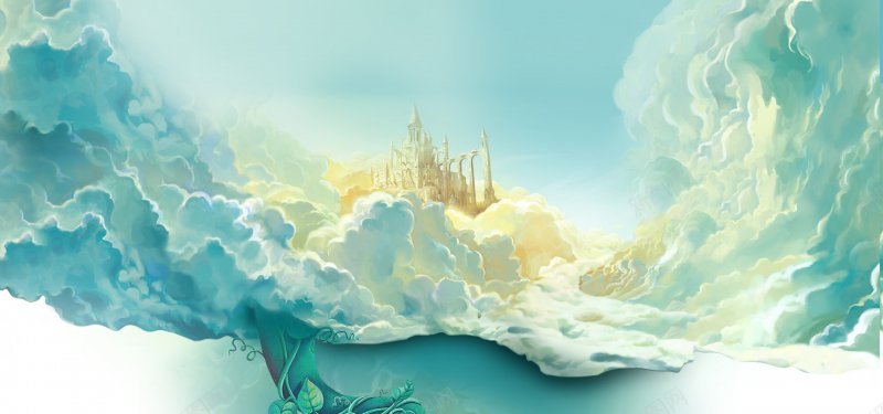 云朵背景淘宝海报背景背景