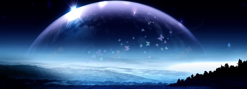 夜空背景background背景