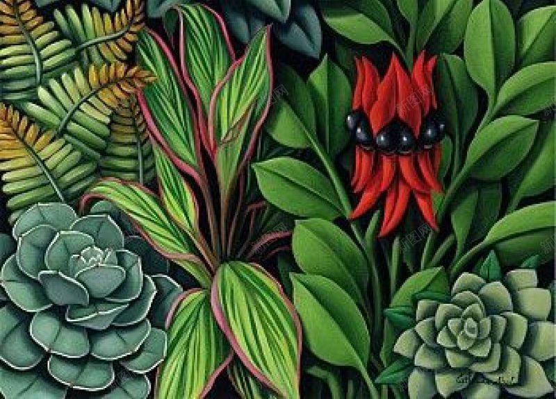 花叶背景参考jpg设计背景_88icon https://88icon.com 参考 花叶背景