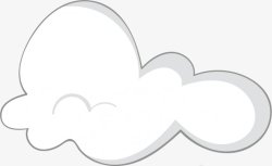 卡通手绘精美的云彩云朵插画素材