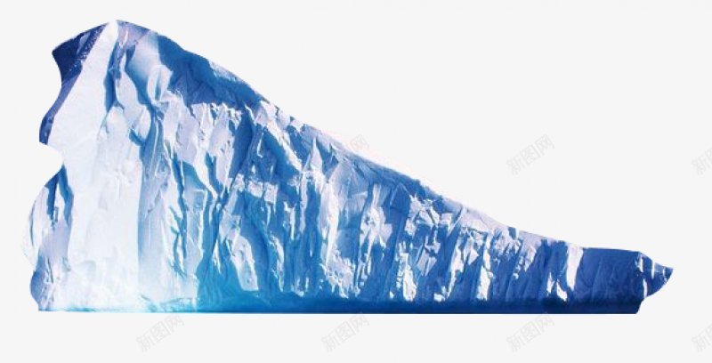 手绘蓝色的冰山插图png免抠素材_88icon https://88icon.com   蓝色 冰山 冰块 堆积 冰峰 悬崖 绘画装饰