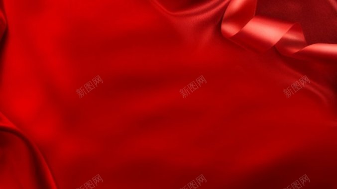 红色绸缎背景图波浪绸缎复古背景古典红色背景红色背景背景
