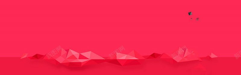 纯色扁平海报背景图banner红色bannerjpg设计背景_88icon https://88icon.com 红色banner