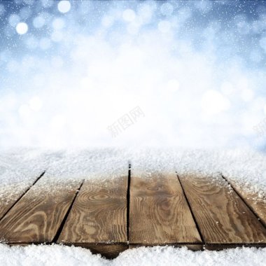 圣诞节木板雪地背景图片木纹木质纹理木地板木纹填充底背景