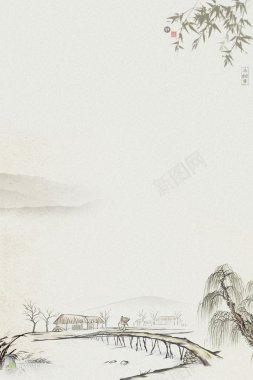 中国风水墨风景背景图2背景背景